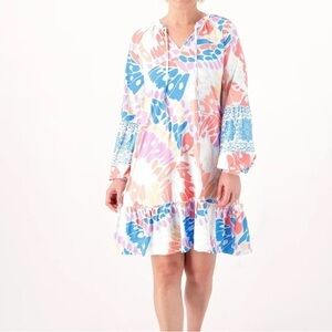 Tolani Larissa Tiered Hemline Floral Women's size S Pockets Dress NWT